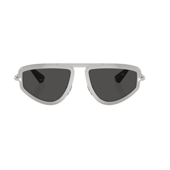 NWT BURBERRY SUNGLASSES WHITE SILVER MEN - Picture 1 of 3